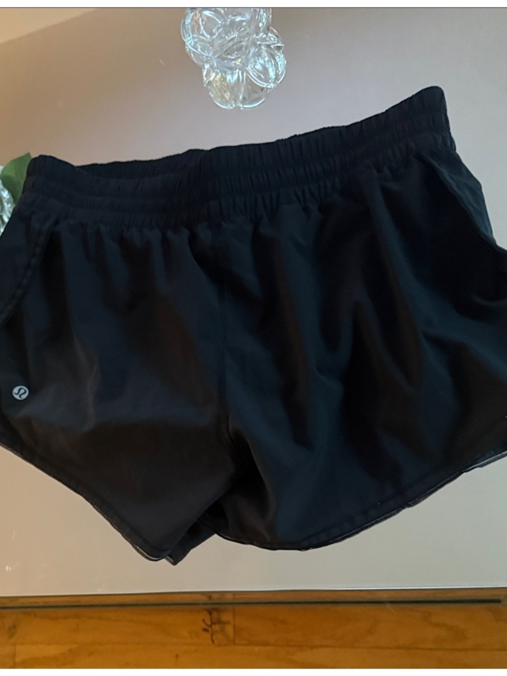 lululemon athletica Black Athletic Shorts with Elastic Waist